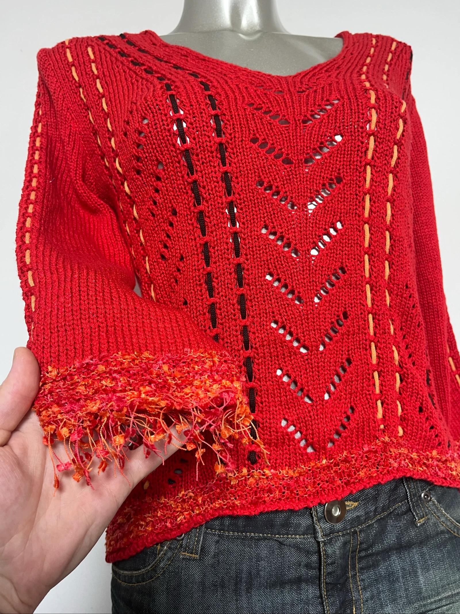 Suéter ajourado Y2K❤️2000s top vintage – photo 8